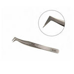 Precision Stainless Steel Curved Angled Tip Nipper Volume Tweezer